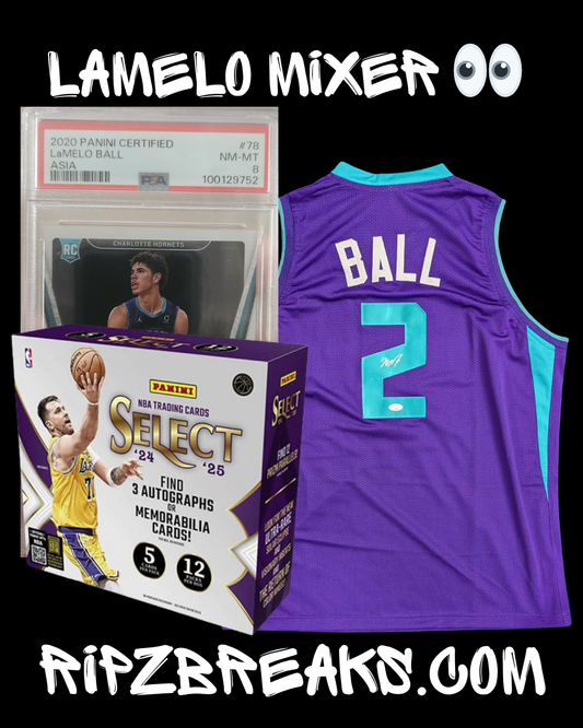 LAMELO JERSEY + SLAB RC + SELECT HOBBY ( # 8 )