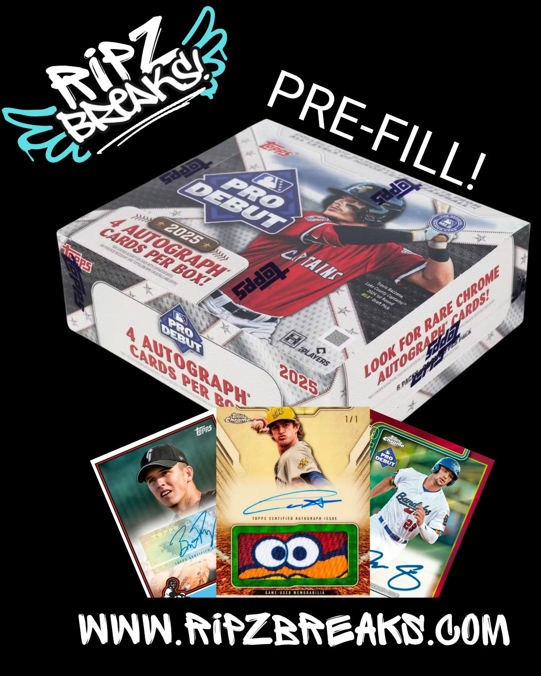 MLB PRO DEBUT HOBBY ( PRE FILL )